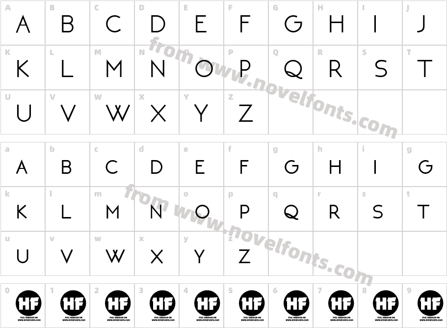 NEOTERIC BoldCharacter Map