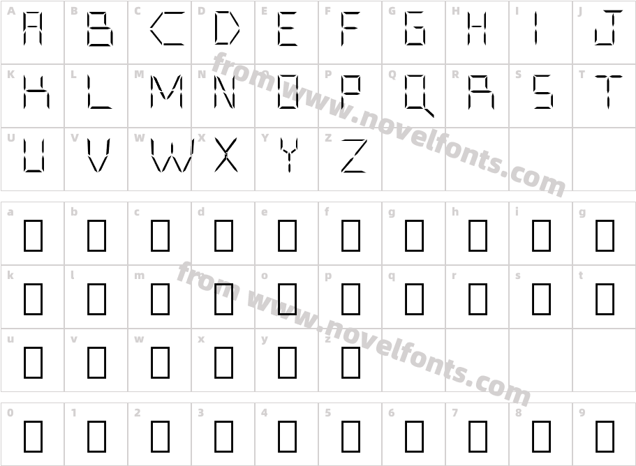 Cyborg-RegularCharacter Map