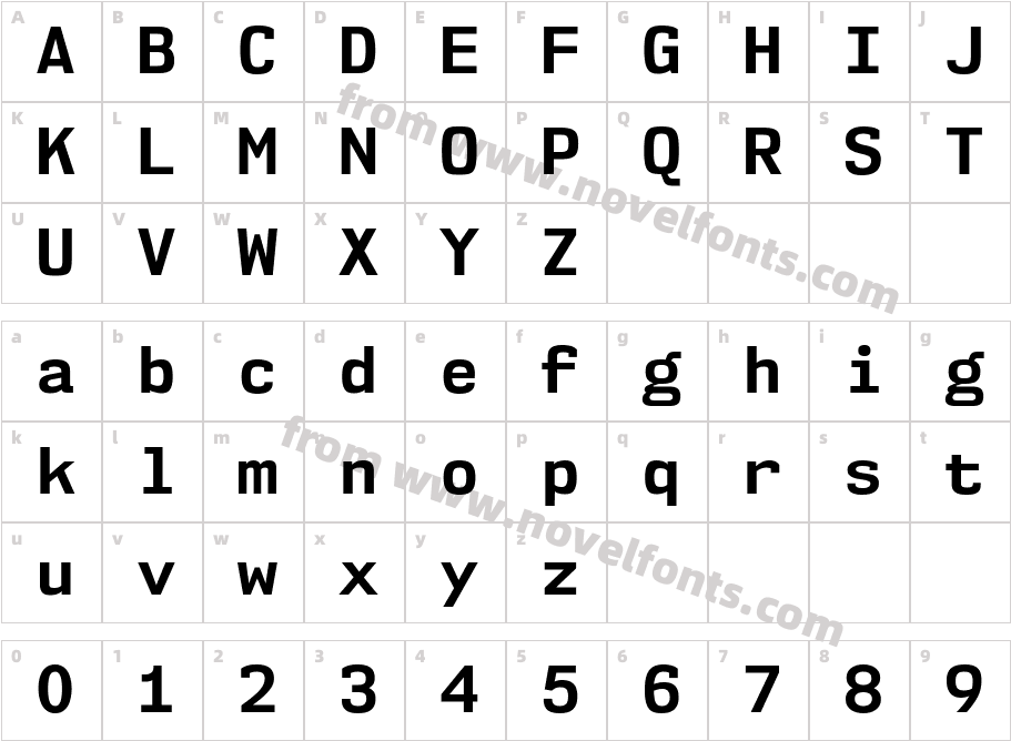 NK57MonospaceRg-BoldCharacter Map