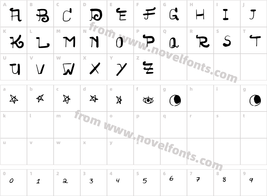 NOCTURNECharacter Map