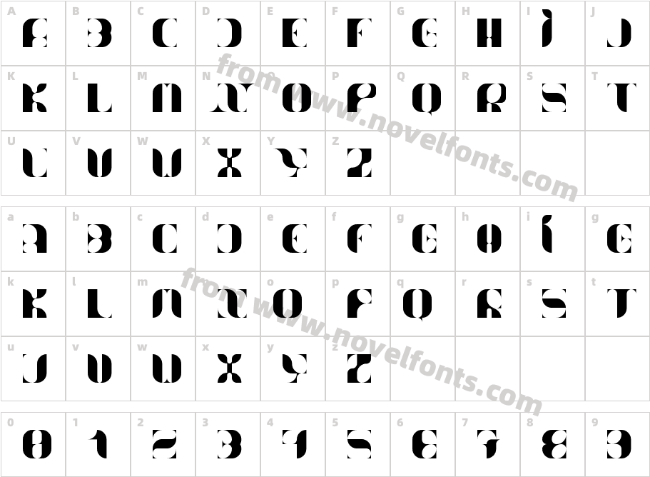 Nameator RegularCharacter Map