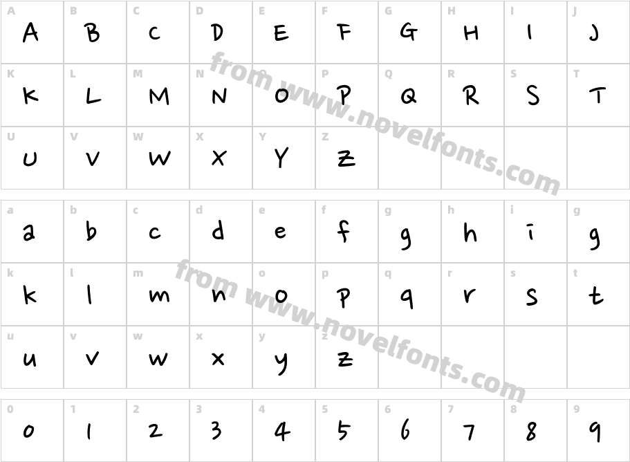 Nanum PenCharacter Map