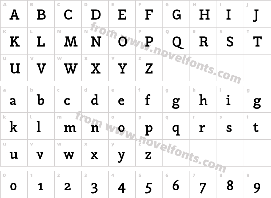 NapoleoneSlabITCStd-BoldCharacter Map