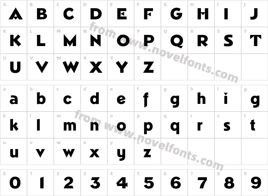 Napoli-ExtraBoldCharacter Map