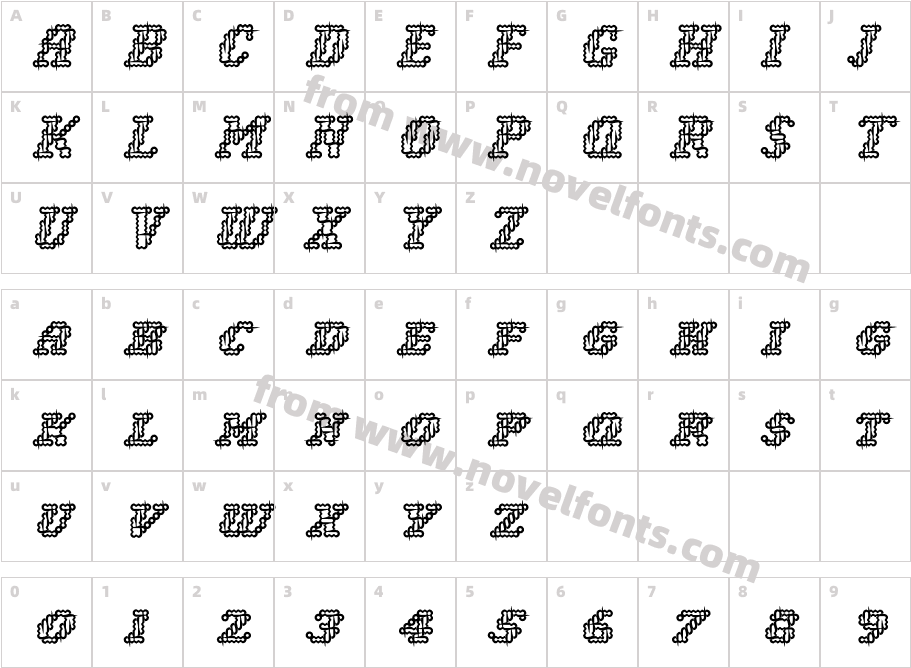 NarlyInlineInlineCharacter Map