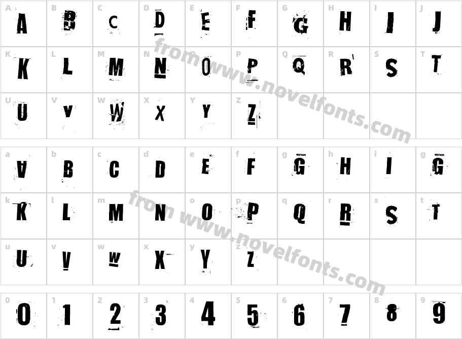 NastyMSG2Character Map