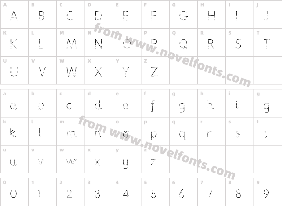 National Primary DottedCharacter Map