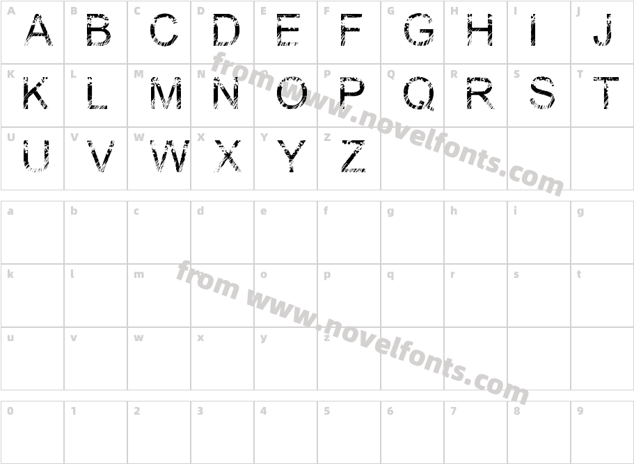 NatureCharacter Map