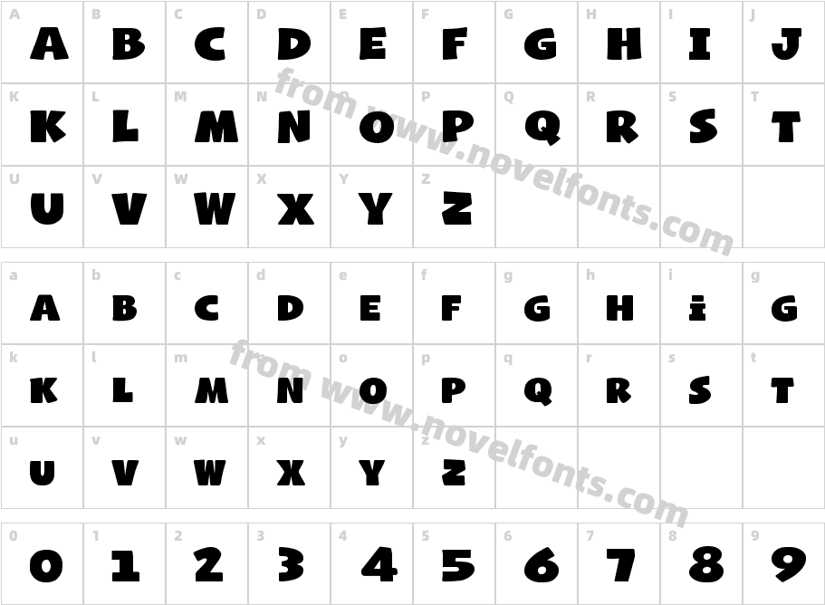 Naughty Squirrel DemoCharacter Map