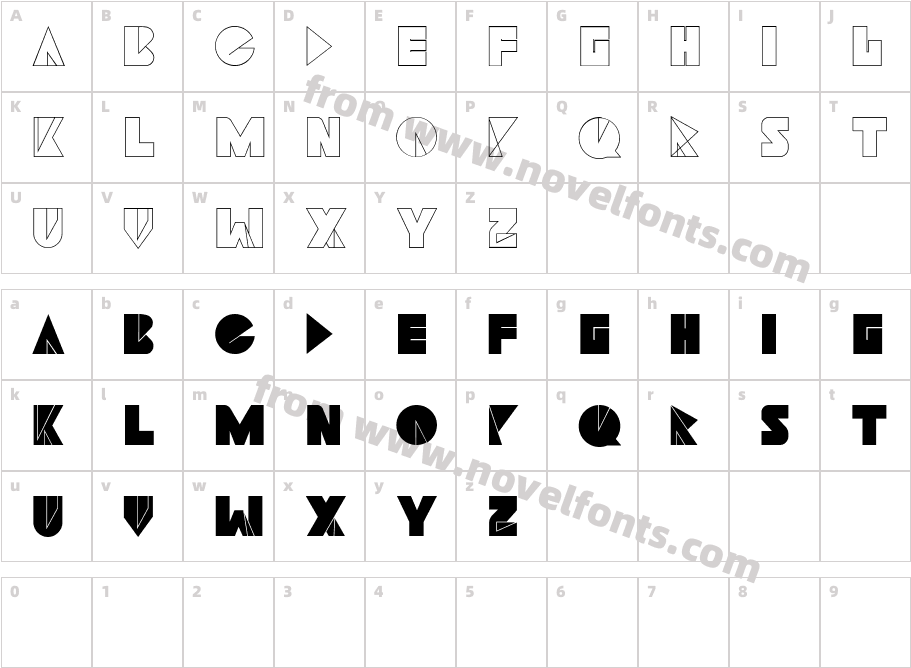 Navia Type ThinCharacter Map