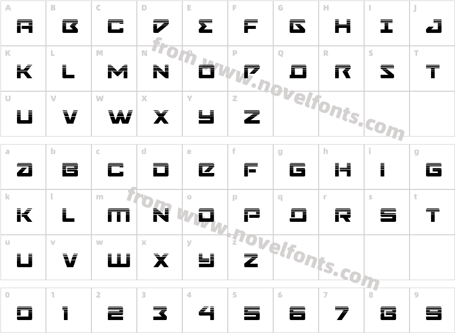 Navy Cadet HalftoneCharacter Map