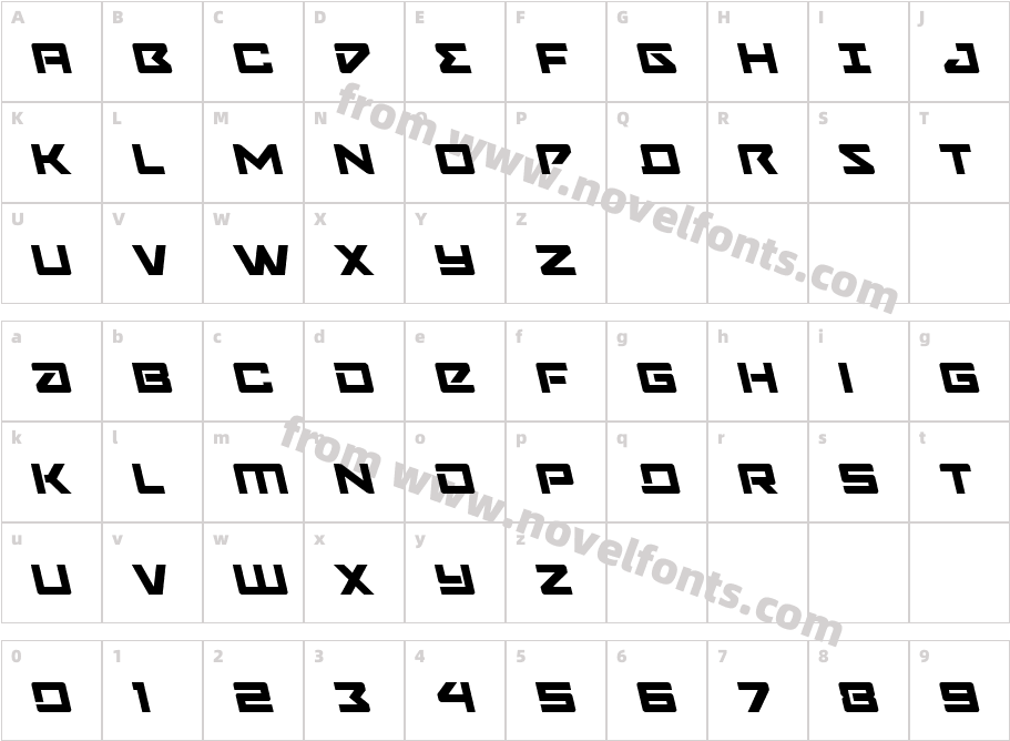 Navy Cadet LeftalicCharacter Map