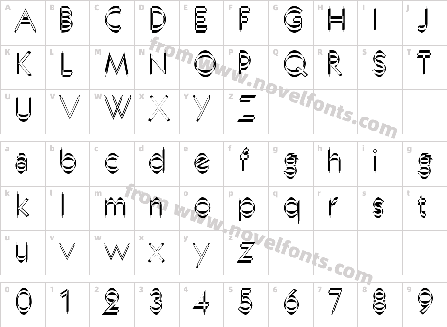 NebomanCharacter Map