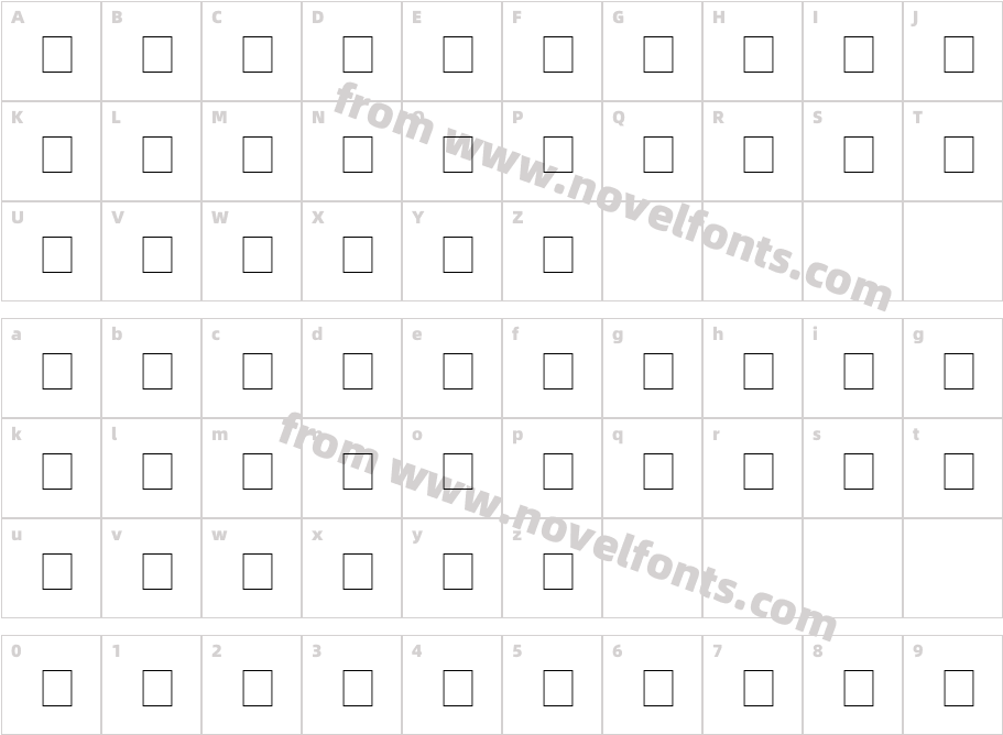 Czar ItalicCharacter Map