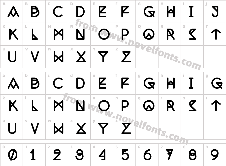 Nemoy BoldCharacter Map