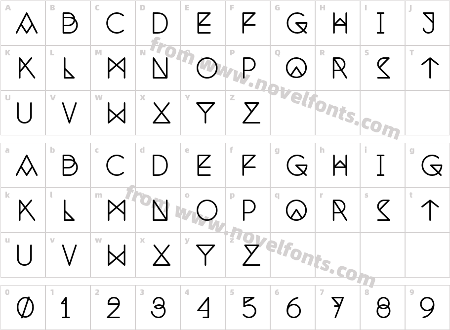 Nemoy MediumCharacter Map