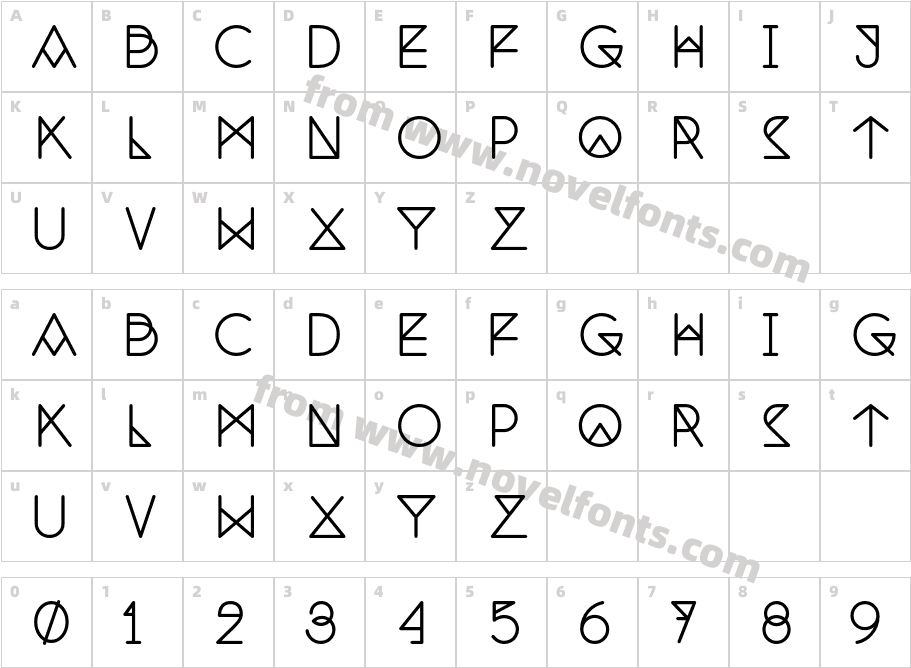 Nemoy-MediumCharacter Map