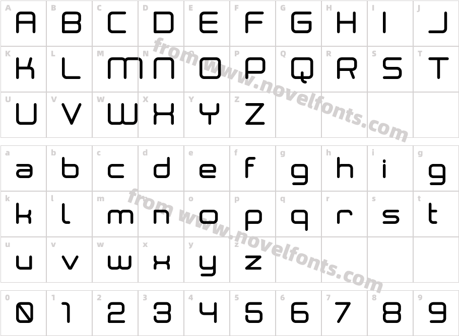 Neogrey MediumCharacter Map