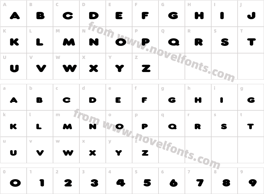 NeonExtendedRegularSWFTECharacter Map