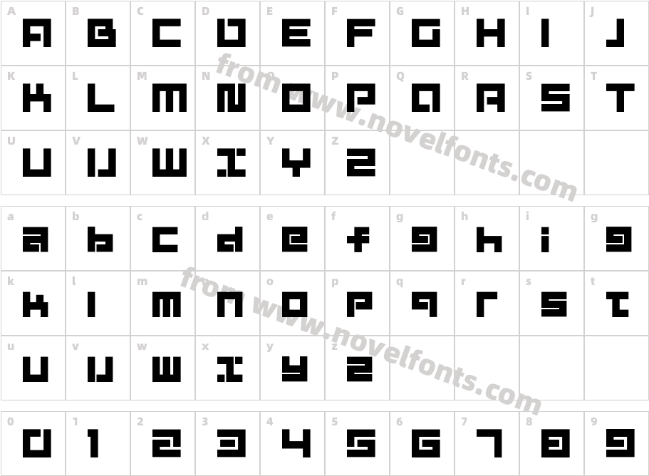 D3 Mouldism AlphabetCharacter Map