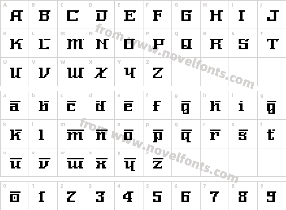 NerimaNumberCharacter Map