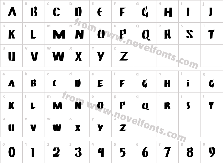 Neuland BoldCharacter Map