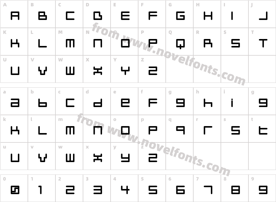 NeustyleCharacter Map