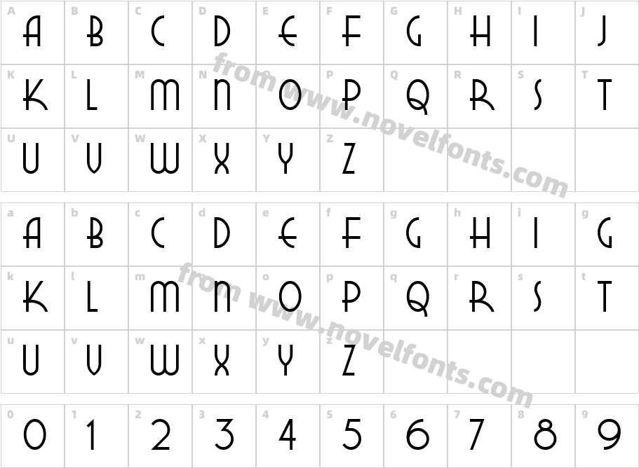 New Deal Deco NFCharacter Map