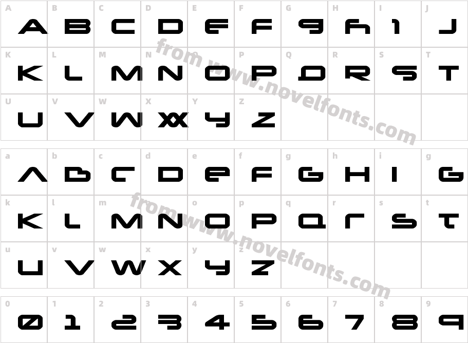 New Mars ExpandedCharacter Map