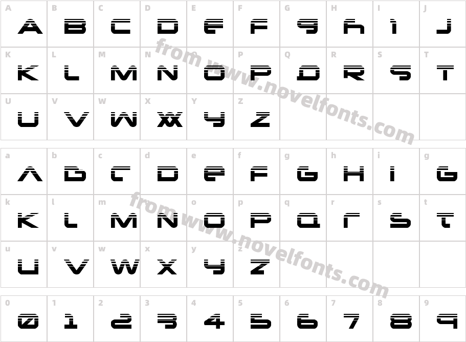 New Mars HalftoneCharacter Map