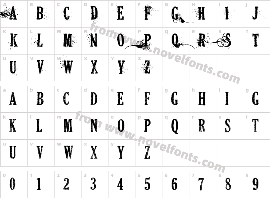 DEAD SECRETARYCharacter Map