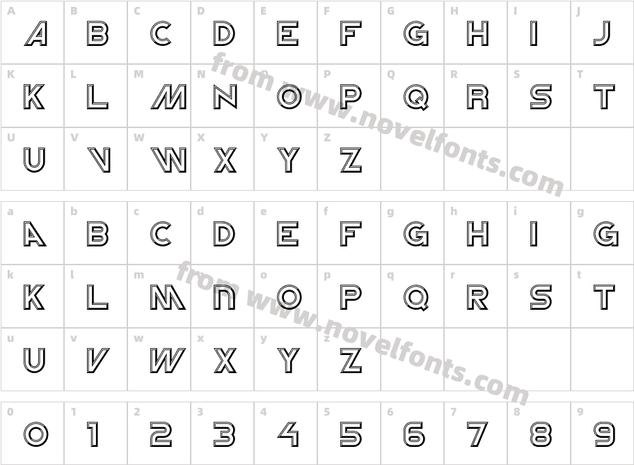 NewtronICGCharacter Map