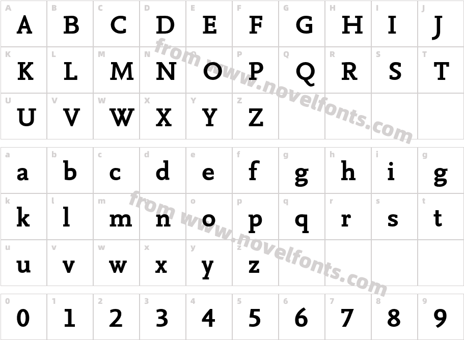 NexusMixTF-BoldCharacter Map