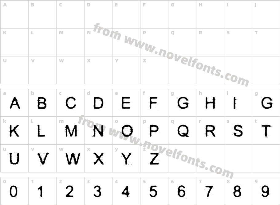 DECOSTCharacter Map