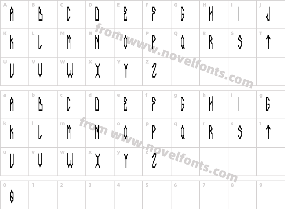 DELAROCCACharacter Map