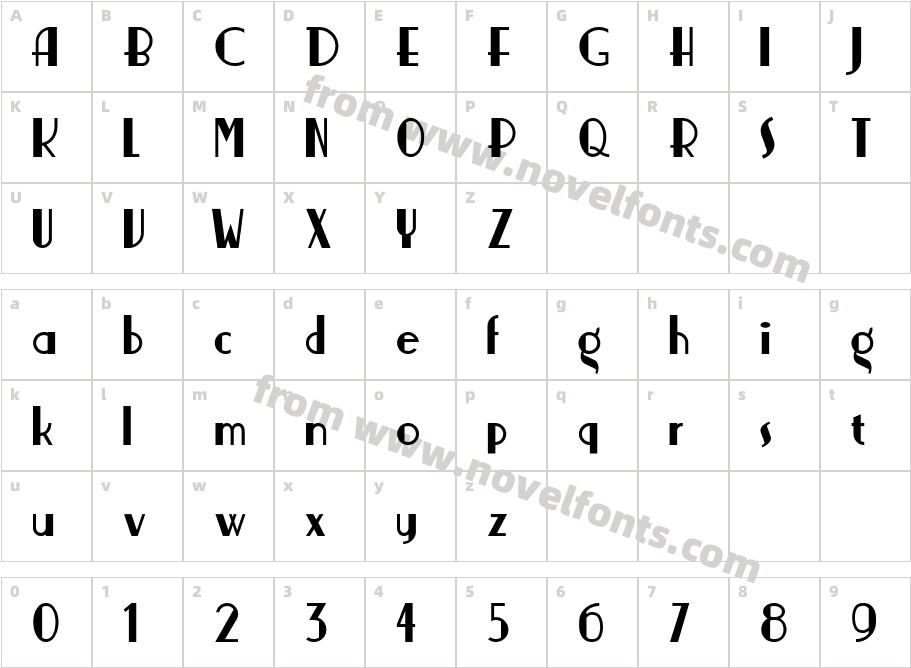 Nickerbocker-NormalCharacter Map