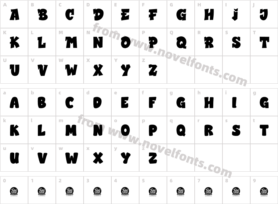 DELLIGER Personal UseCharacter Map