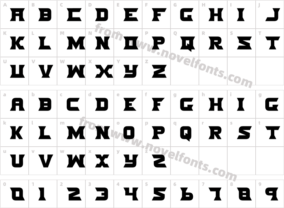 Nife FiterCharacter Map