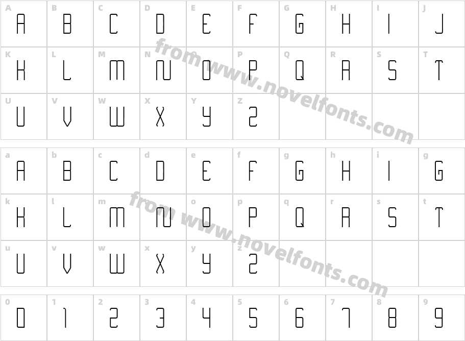 NimiranCharacter Map