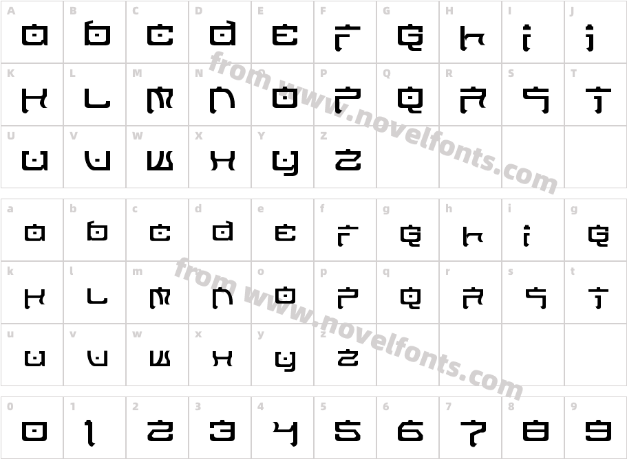 Nippon Tech NormalCharacter Map