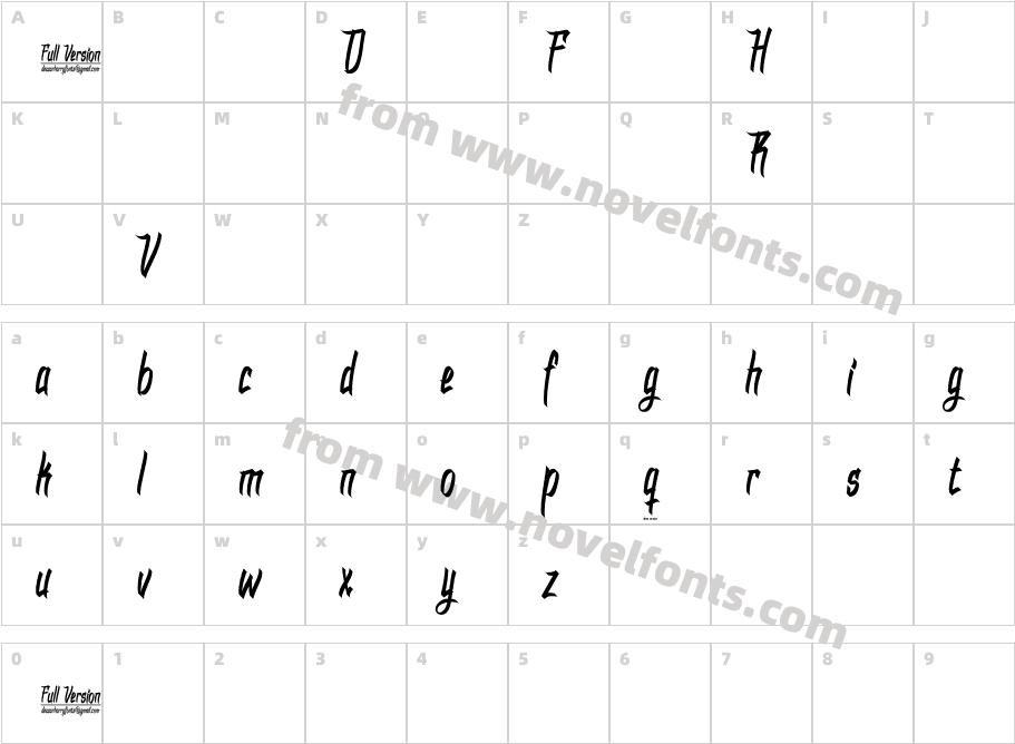 DHFDexgraffitiReturnCharacter Map