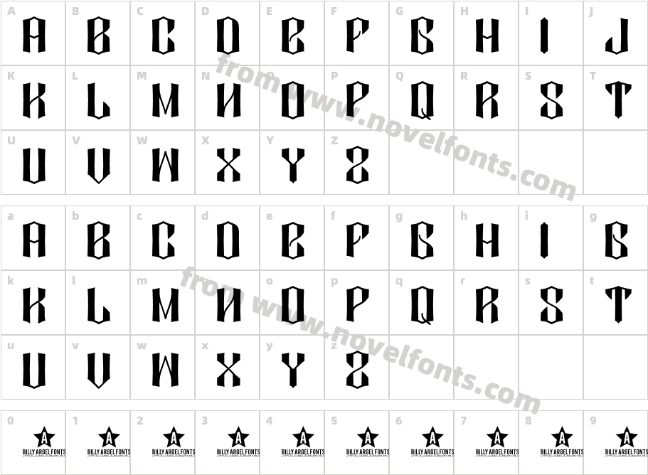 DIAMOND DUSTCharacter Map