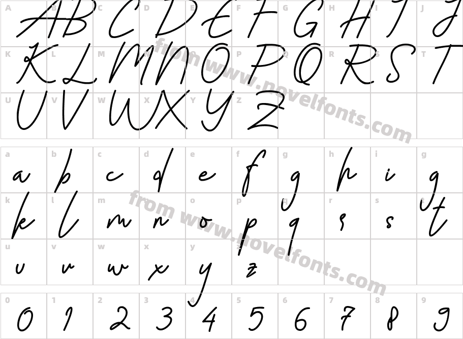 Northern Side - Personal UseCharacter Map