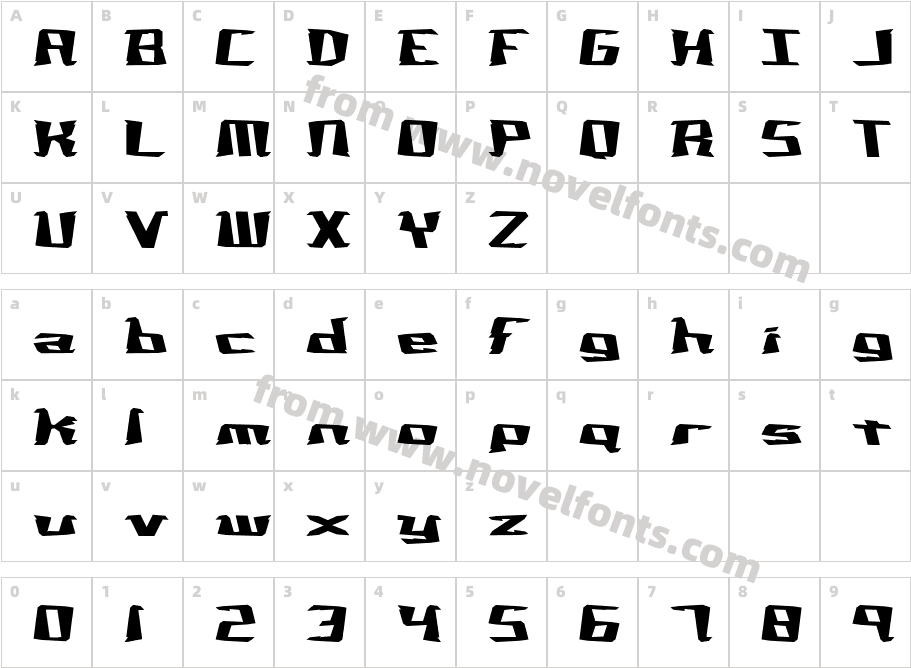 Not Quite Right -BRK-Character Map