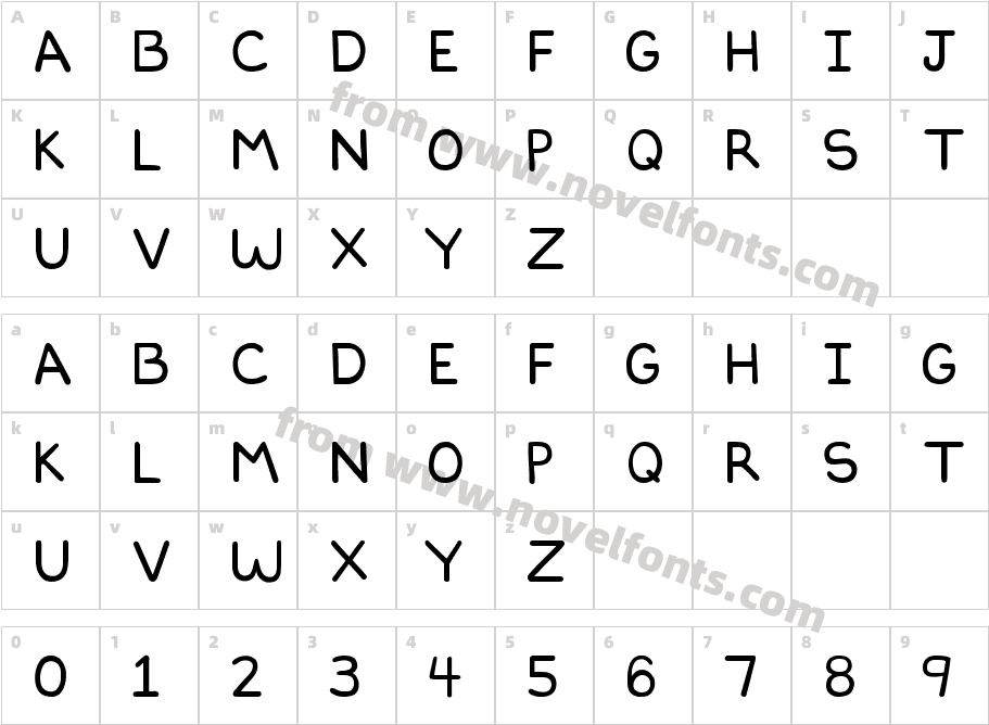 DILBERTFONT2Character Map