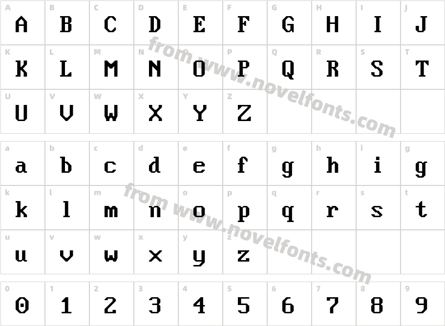 Nouveau IBMCharacter Map