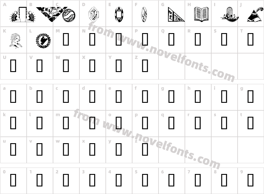 NouveauCharacter Map