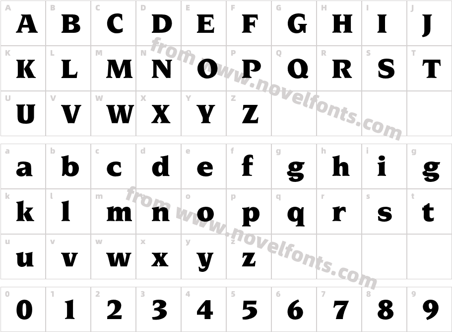 NovareseBQ-UltraCharacter Map