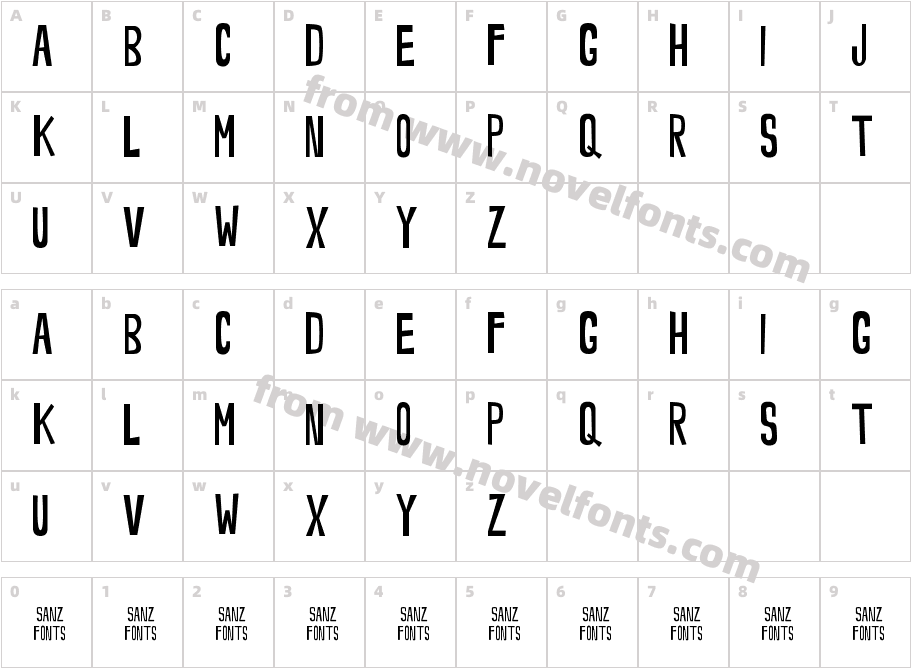 Noveey ThinCharacter Map