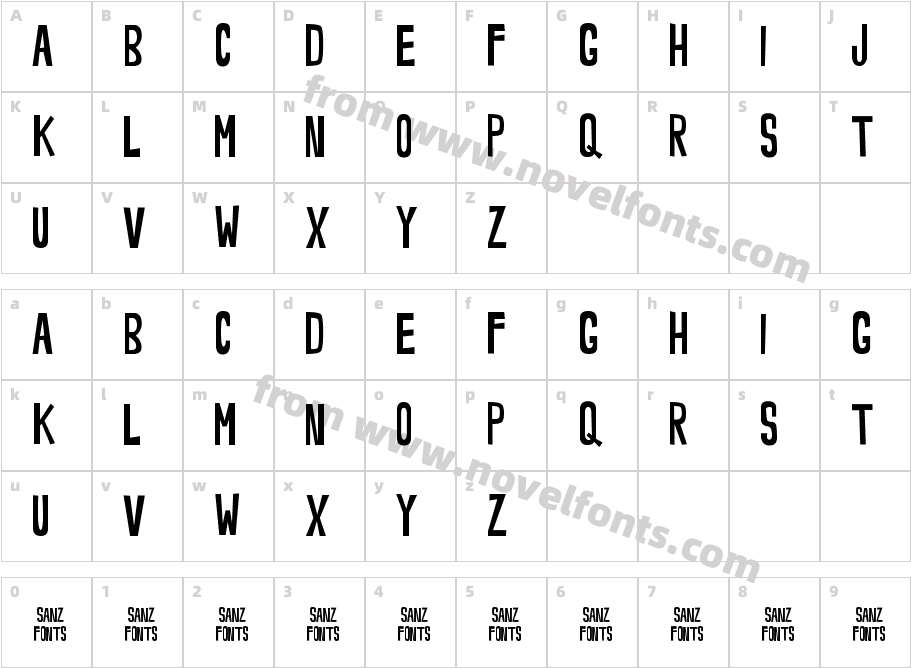 NoveeyCharacter Map